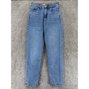 Zara High-Rise Light Blue Mom Jeans